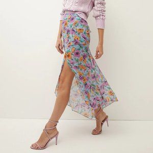 Veronica Beard Eleonora Floral-Print Skirt Size 8